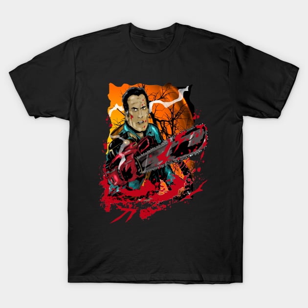 Ash VS the Evil Dead T-Shirt by Trapjaw1974